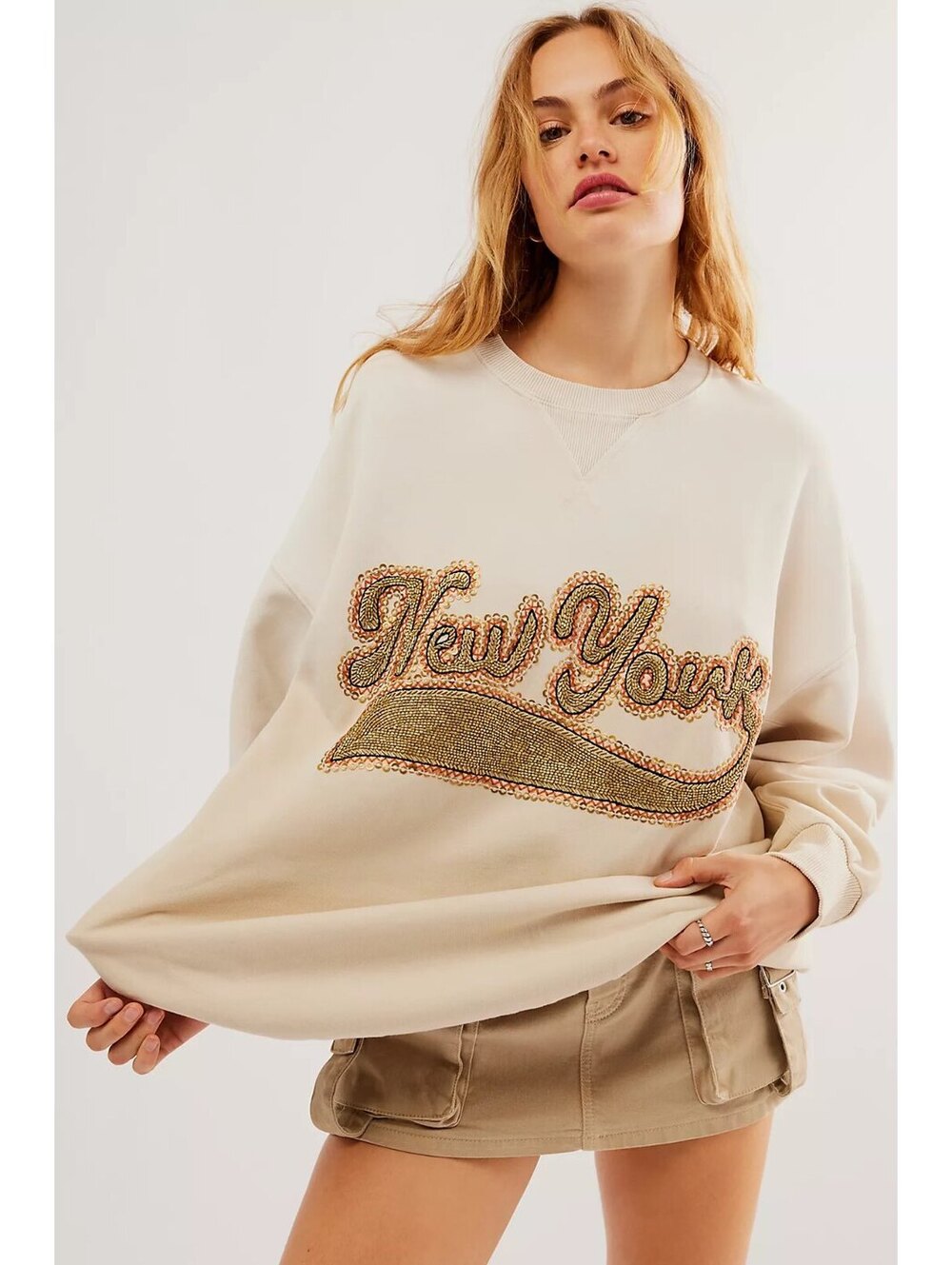 NWT Free People Bali Drifter Sweatshirt Size Xs